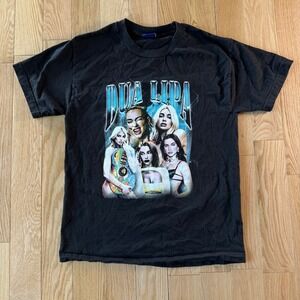 Dua Lipa Friday Beers Rap Style Graphic Tee Black Adult Medium